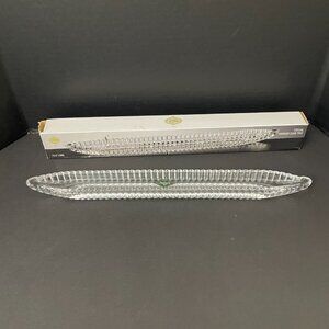 Shannon by Godinger Harmony Crystal Olive Tray 16 1/8" L Elegant Classic